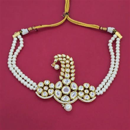 Kundan Pearl Kalangi With Gold Plating