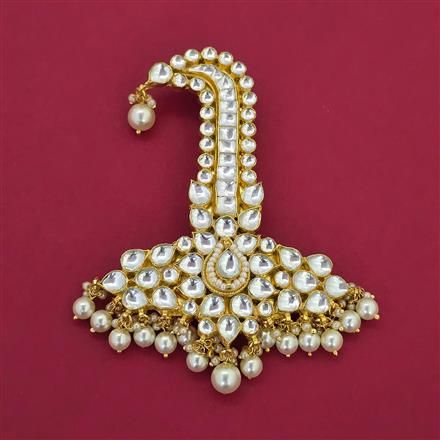 Kundan Pearl Kalangi With Gold Plating