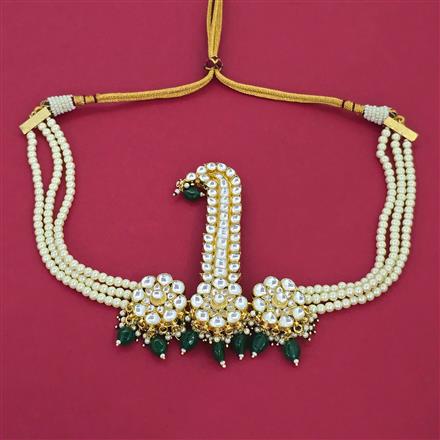Kundan Pearl Kalangi With Gold Plating