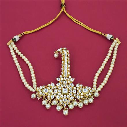 Kundan Pearl Kalangi With Gold Plating