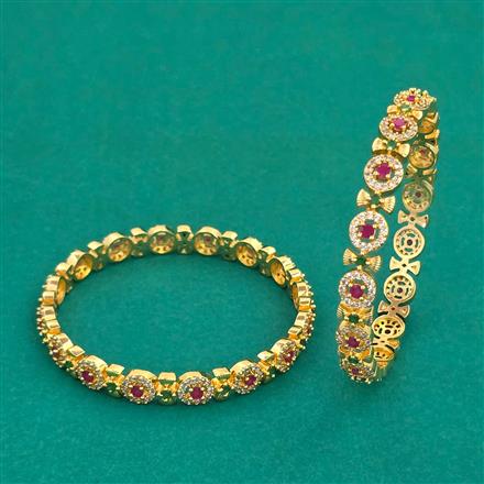 Antique Delicate Bangles With Gold Plating