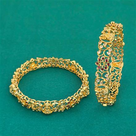 Antique Temple Bangles With Gold Plating