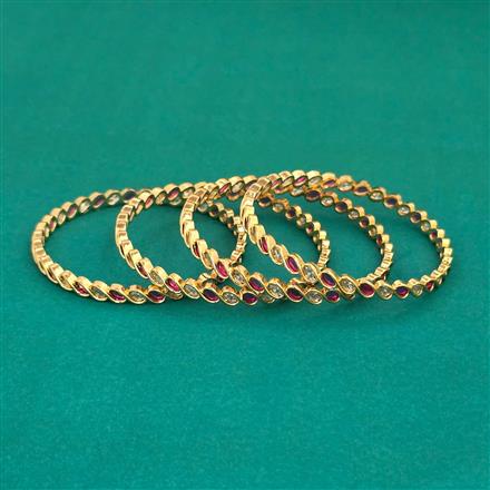 Antique Delicate Bangles With Gold Plating