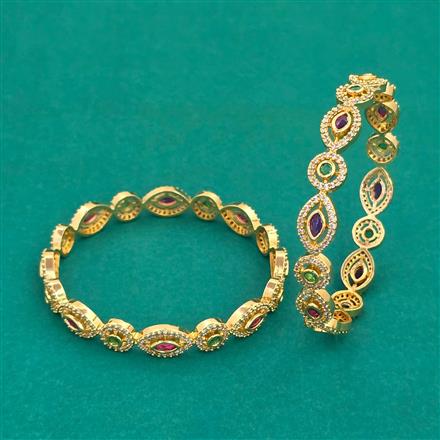 Antique Delicate Bangles With Gold Plating