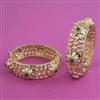 Kundan Openable Bangles With Carat Plating