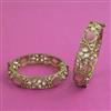 Kundan Openable Bangles With Mehndi Plating