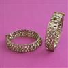Kundan Openable Bangles With Mehndi Plating