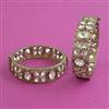 Kundan Openable Bangles With Mehndi Plating