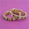 Kundan Openable Bangles With Carat Plating