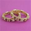 Kundan Openable Bangles With Carat Plating