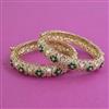 Kundan Openable Bangles With Carat Plating