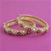 Kundan Openable Bangles With Carat Plating