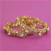 Kundan Openable Bangles With Carat Plating