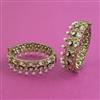 Kundan Openable Bangles With Mehndi Plating