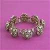 Kundan Openable Bangles With Mehndi Plating