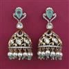 Kundan Jhumki With Victorian Plating