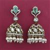 Kundan Jhumki With Mehndi Plating