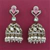 Kundan Jhumki With Mehndi Plating
