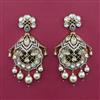 Kundan Pearl Earring With Victorian Plating