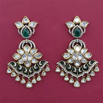 Kundan Classic Earring With Victorian Plating