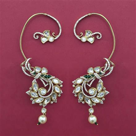 Kundan Earcuff With Victorian Plating