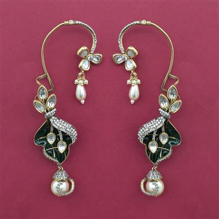 Kundan Earcuff With Victorian Plating