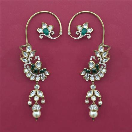 Kundan Earcuff With Victorian Plating