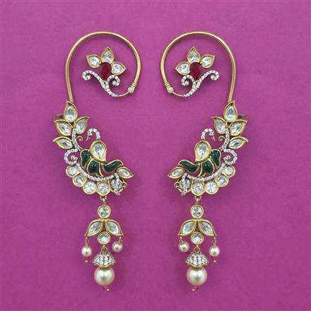 Kundan Earcuff With Victorian Plating