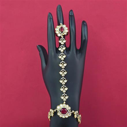 Kundan Adjustable Hath Pan With Victorian Plating