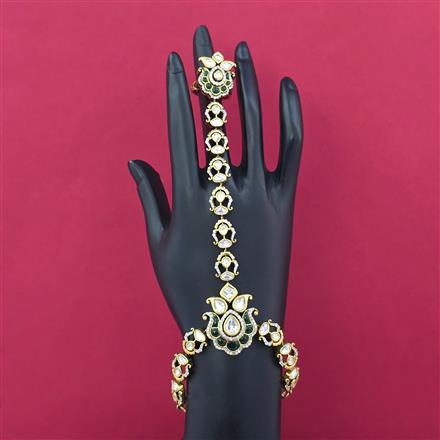 Kundan Adjustable Hath Pan With Victorian Plating