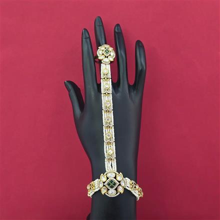 Kundan Pearl Hath Pan With Victorian Plating