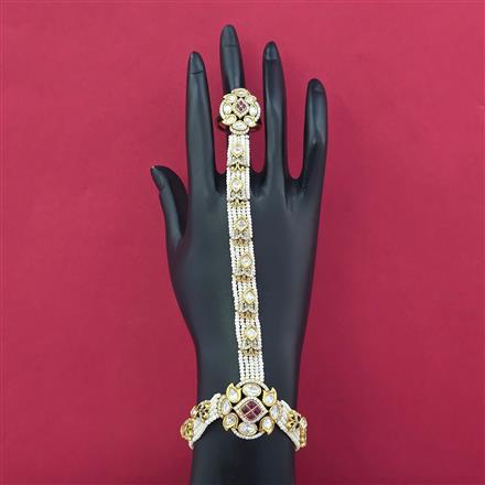 Kundan Pearl Hath Pan With Victorian Plating