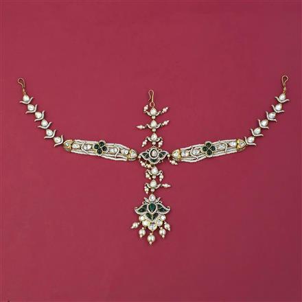 Kundan Pearl Damini With Victorian Plating