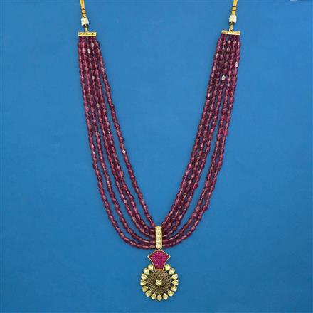 Kundan Dulha Mala With Gold Plating