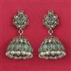 Antique Jhumki With Mehndi Plating