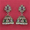 Antique Jhumki With Mehndi Plating