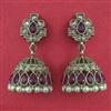 Antique Jhumki With Mehndi Plating