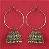 Antique Jhumki With Mehndi Plating