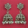 Antique Jhumki With Mehndi Plating