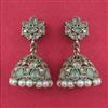 Antique Jhumki With Mehndi Plating