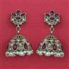 Antique Jhumki With Mehndi Plating