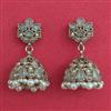 Antique Jhumki With Mehndi Plating
