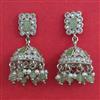 Antique Jhumki With Rhodium Plating