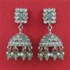 Antique Jhumki With Rhodium Plating