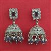 Antique Jhumki With Rhodium Plating