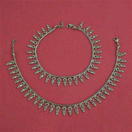 Antique Classic Payal With Mehndi Plating