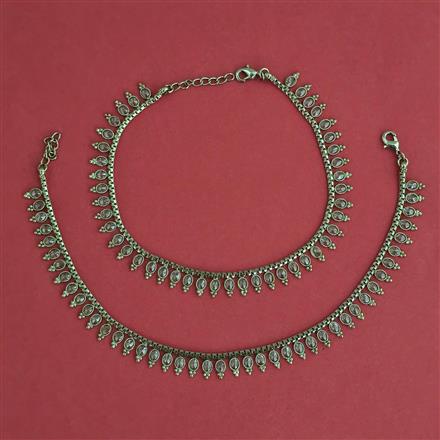 Antique Classic Payal With Mehndi Plating