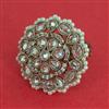 Antique Pearl Ring With Mehndi Plating