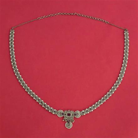 Antique Pearl Belt with Mehndi Plating