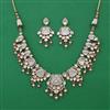Kundan Mother Of Pearl Necklace With Carat Plating